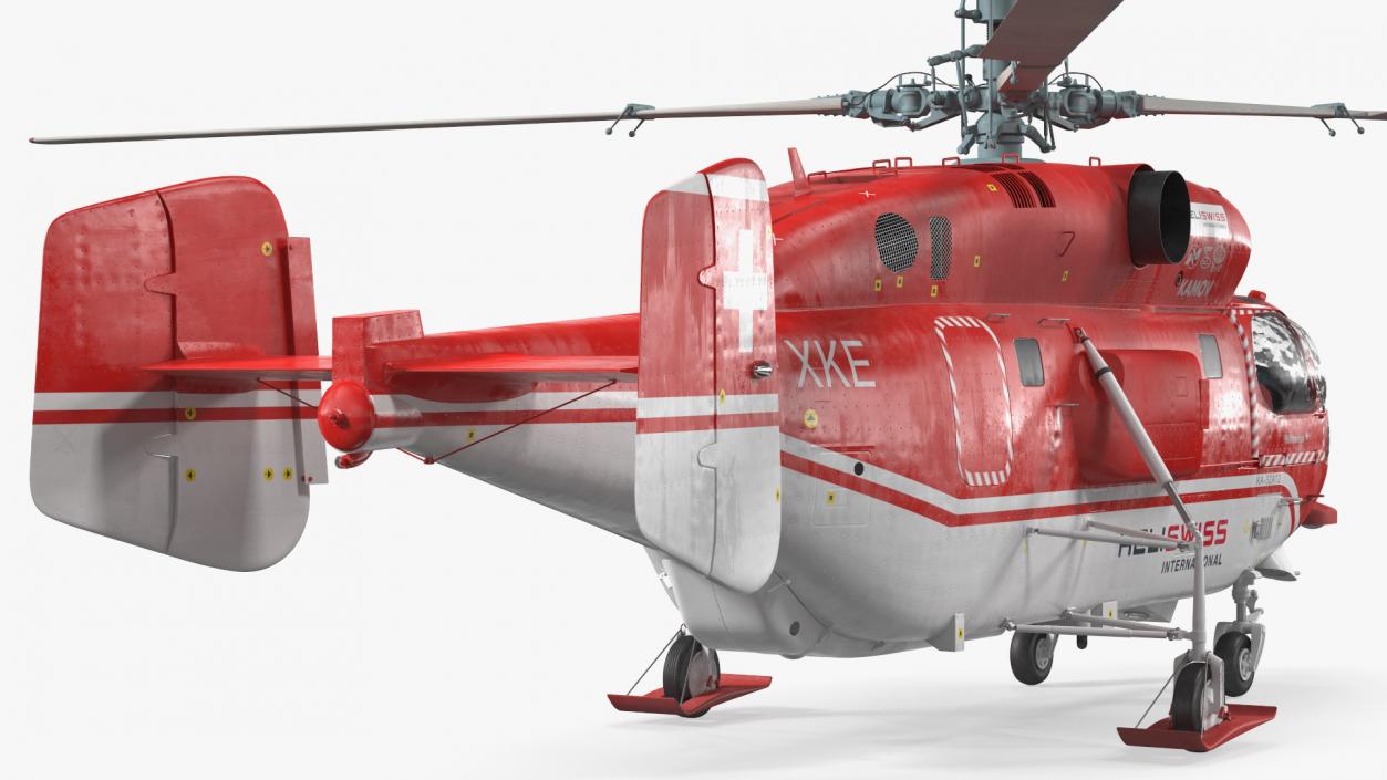 Kamov KA-32 Firefighting Helicopter Rigged 3D