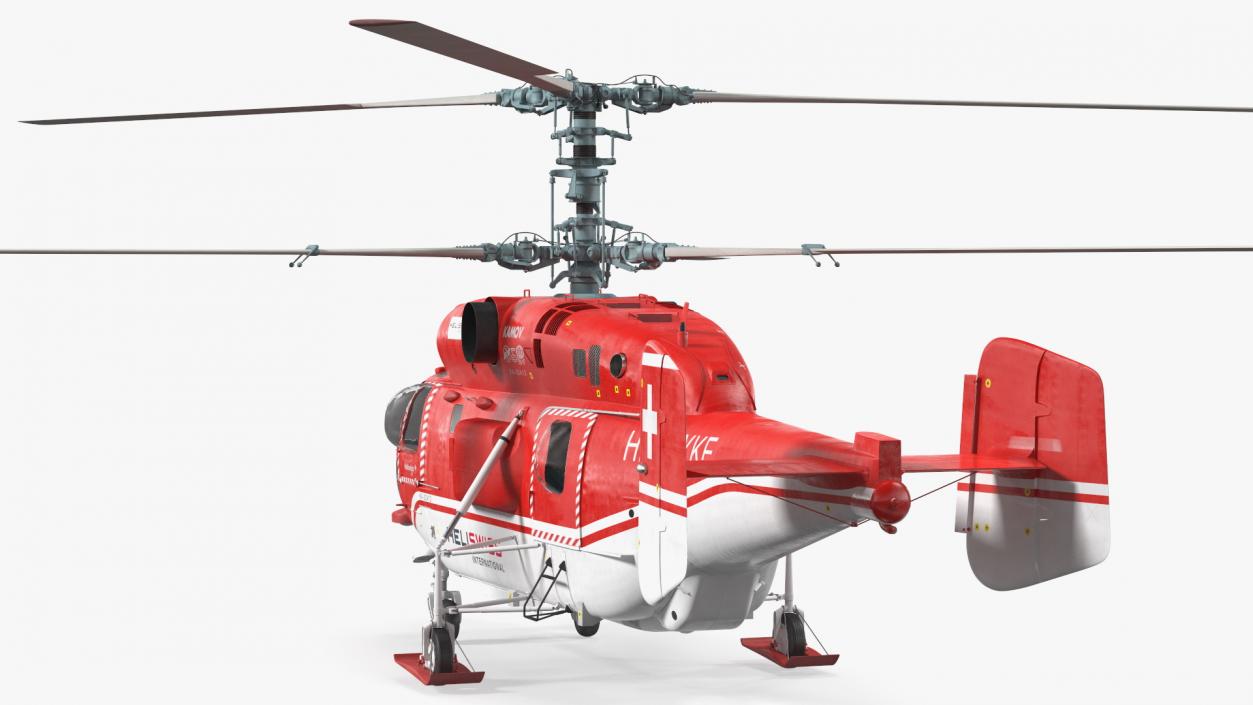 Kamov KA-32 Firefighting Helicopter Rigged 3D