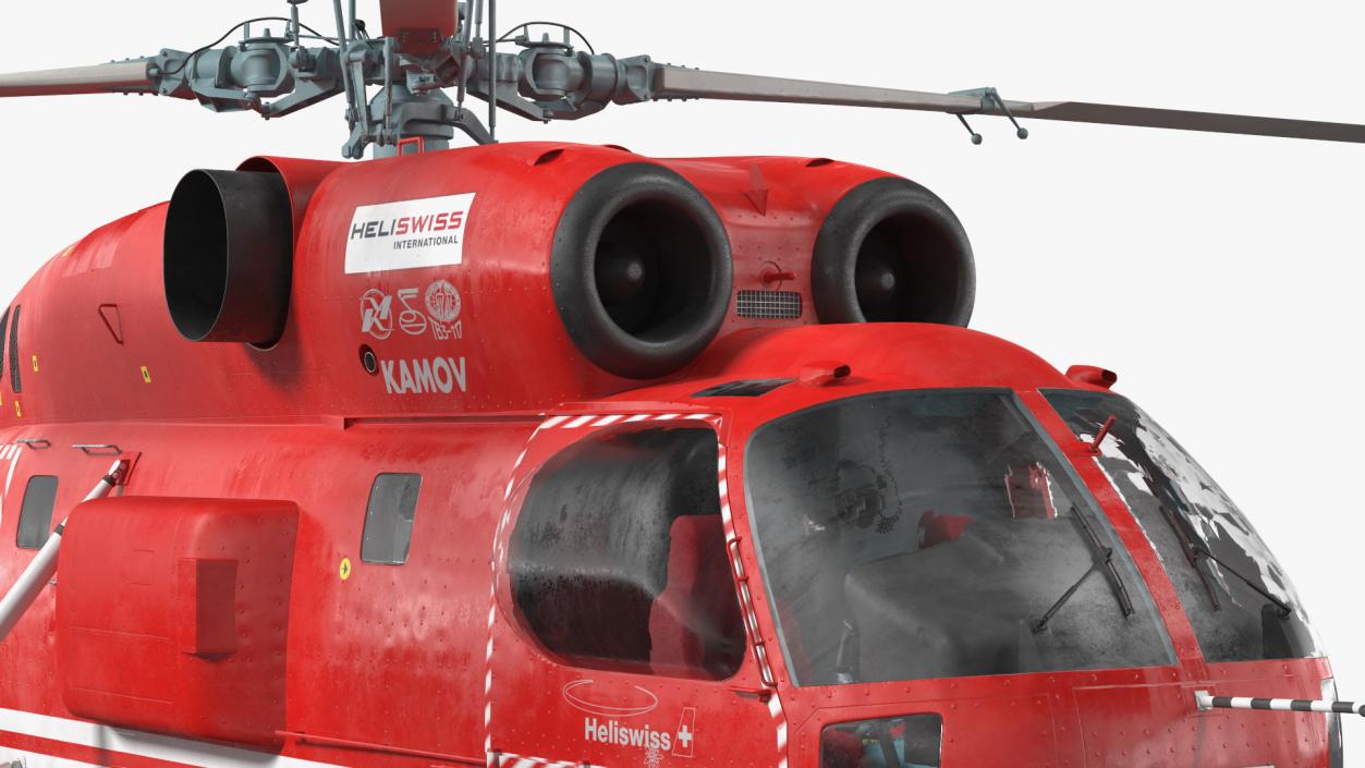 Kamov KA-32 Firefighting Helicopter Rigged 3D