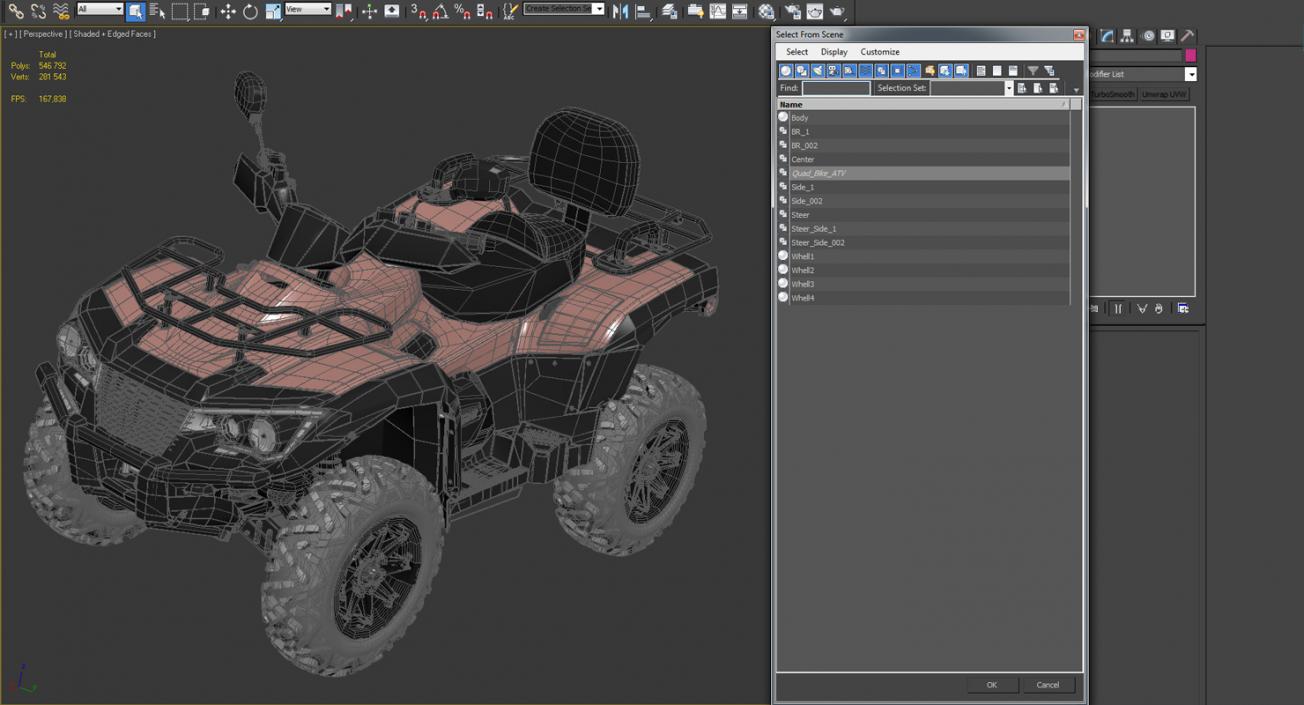 ATV Four Wheeler Bike Generic 3D model