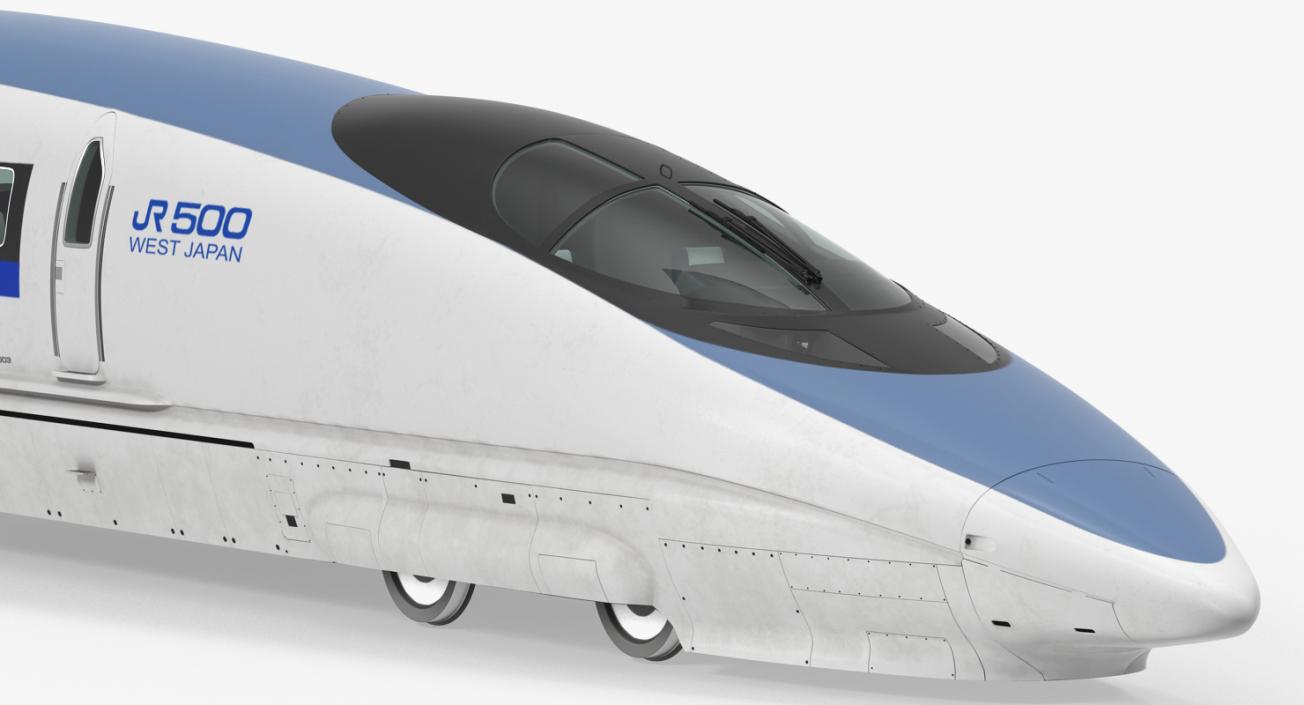 3D High Speed Train Shinkansen 500