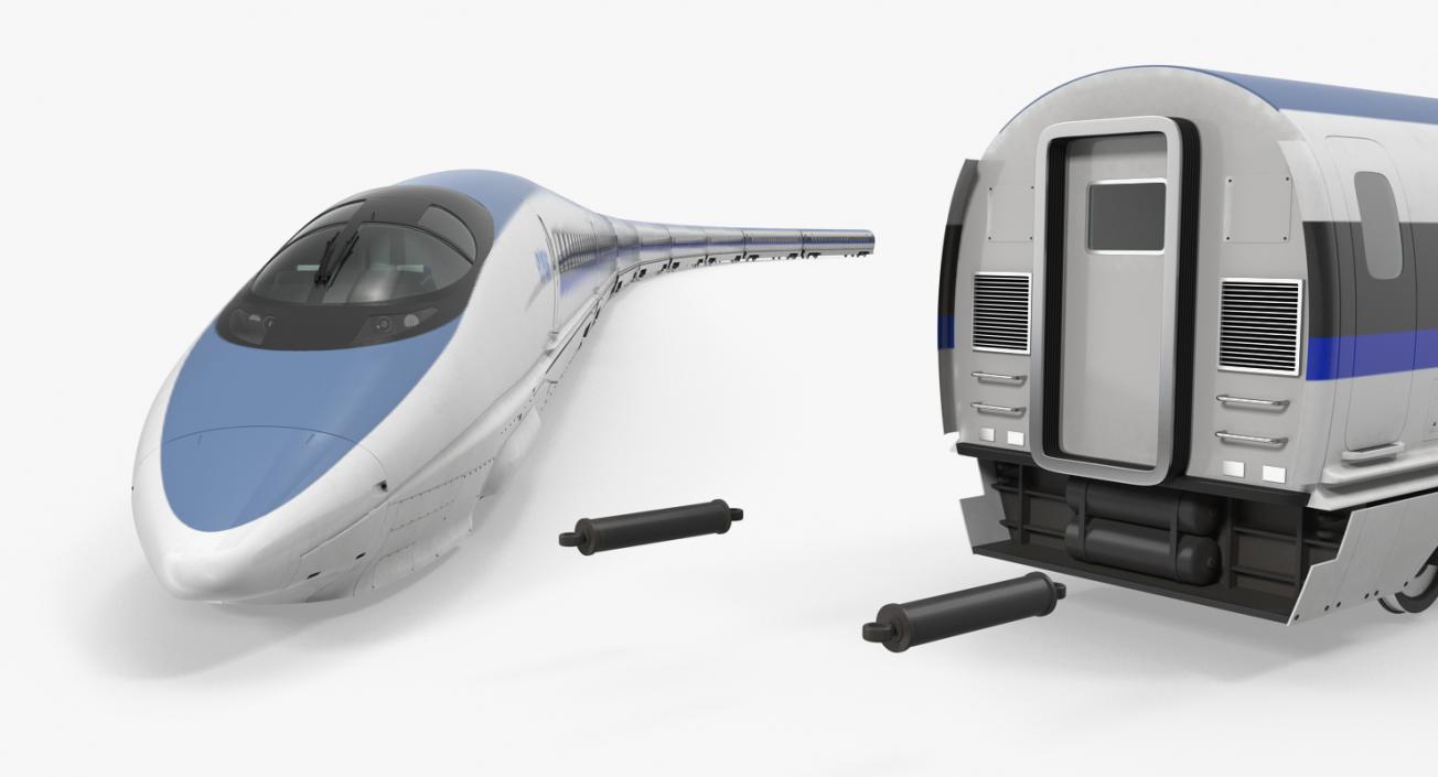 3D High Speed Train Shinkansen 500