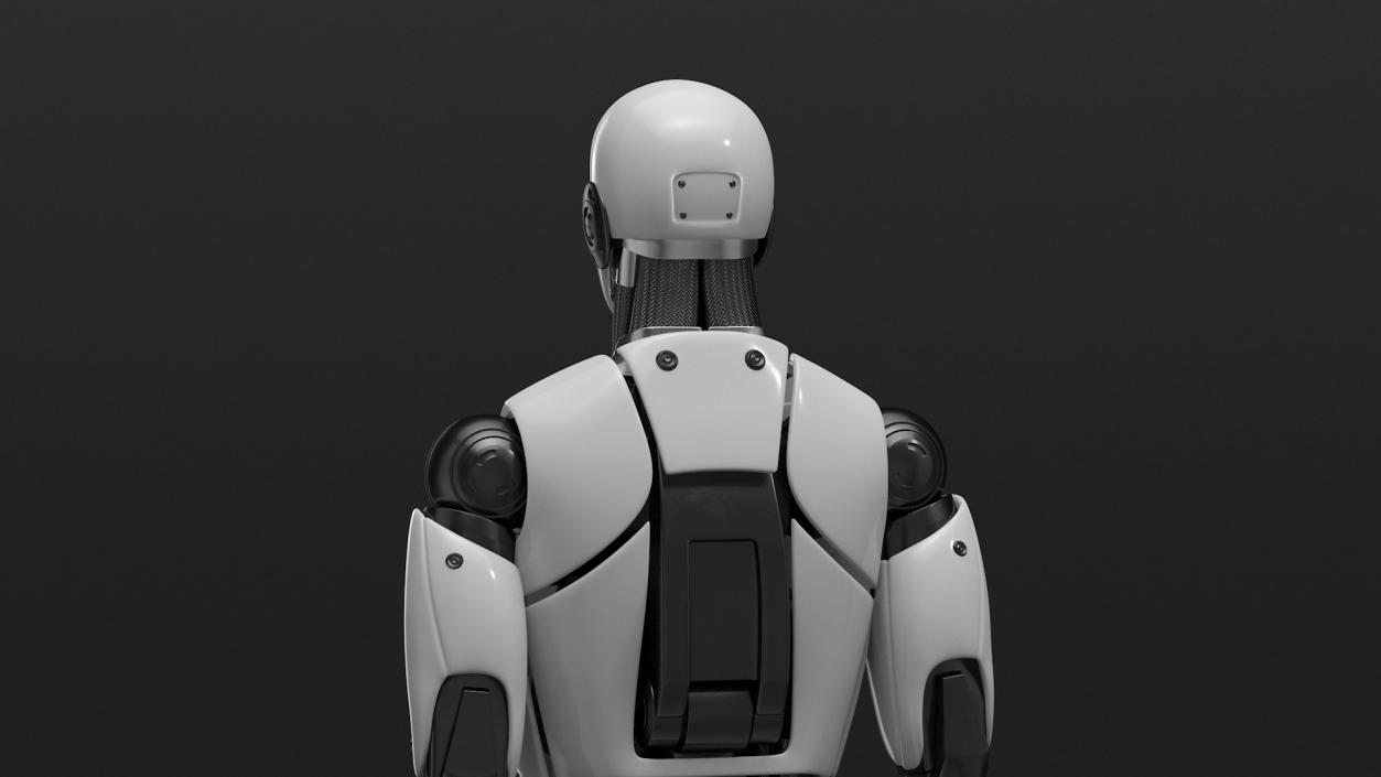 3D model Sci Fi Humanoid Male Robot Standing Pose