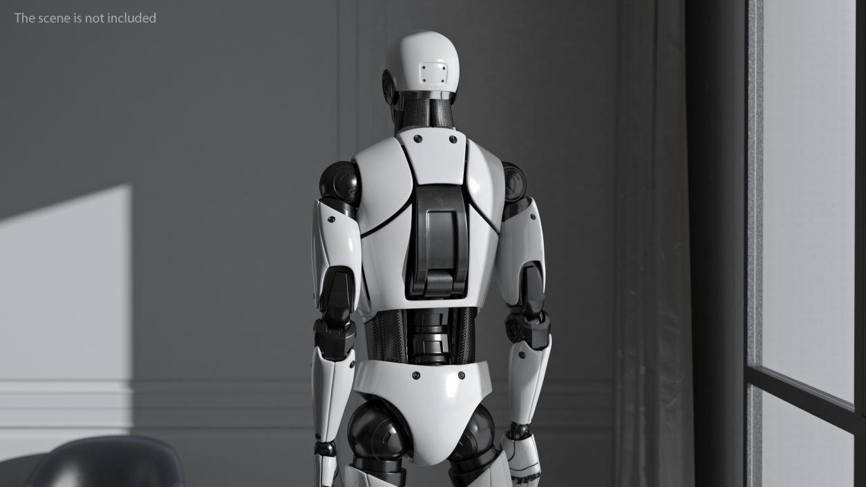 3D model Sci Fi Humanoid Male Robot Standing Pose