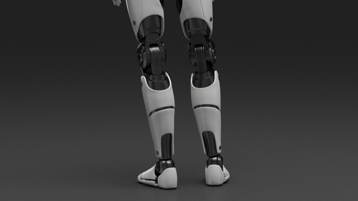 3D model Sci Fi Humanoid Male Robot Standing Pose