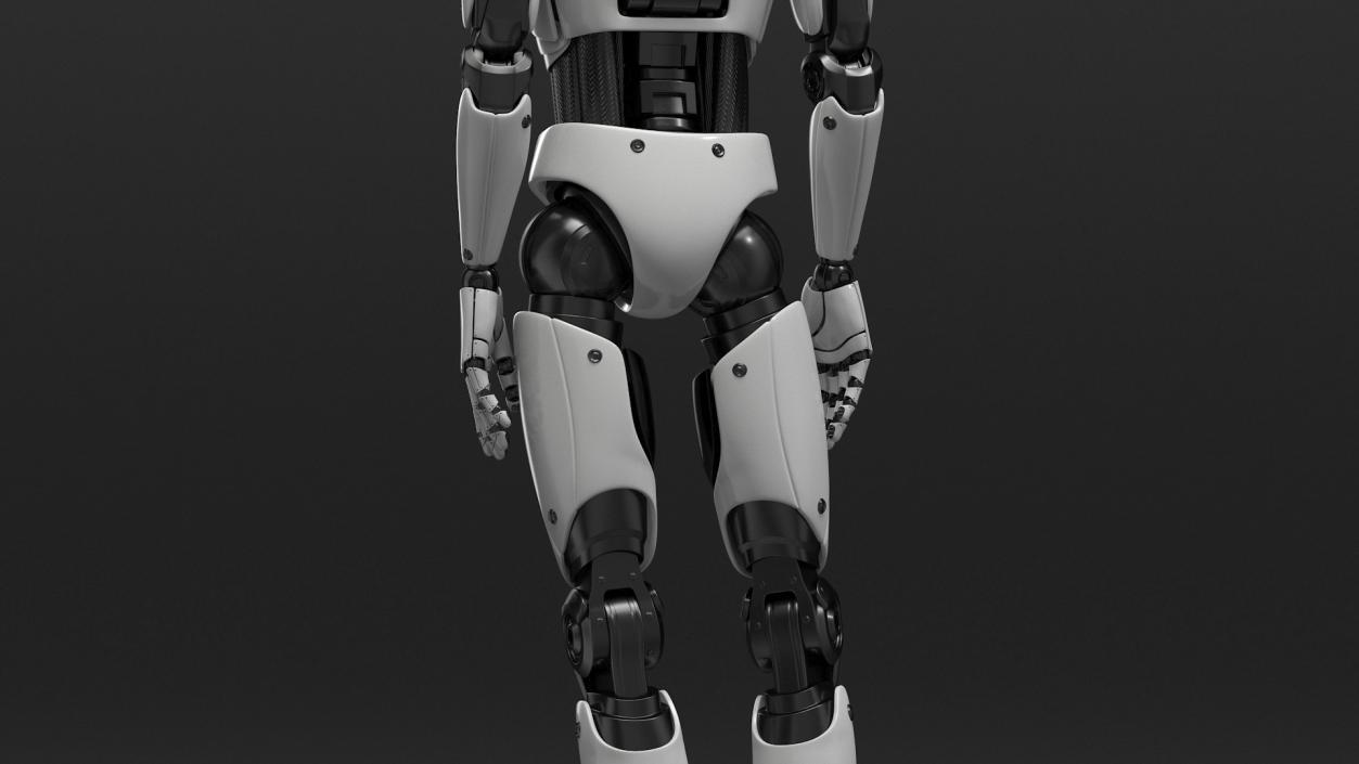 3D model Sci Fi Humanoid Male Robot Standing Pose