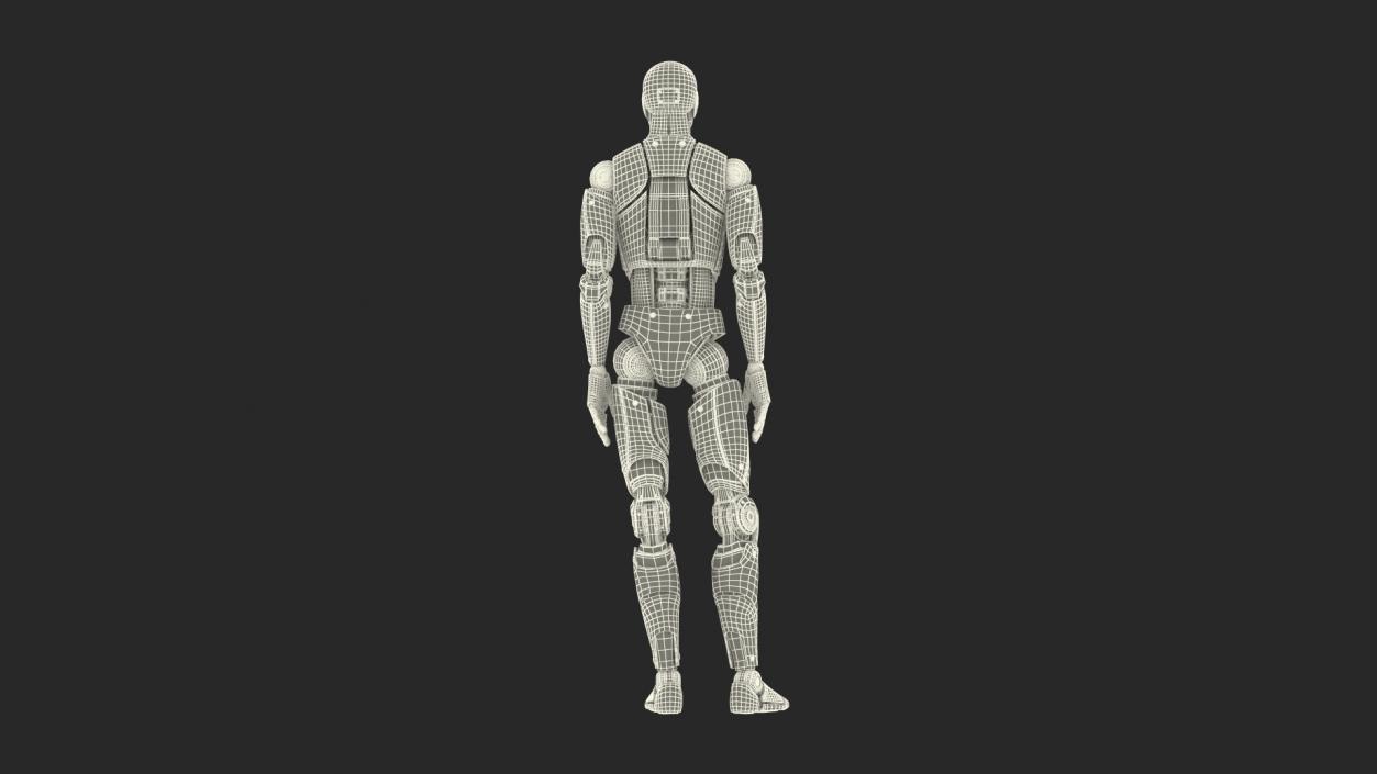 3D model Sci Fi Humanoid Male Robot Standing Pose