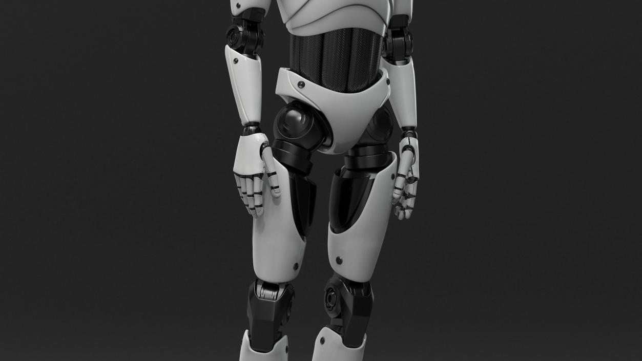 3D model Sci Fi Humanoid Male Robot Standing Pose