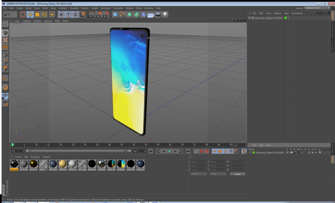 Samsung Galaxy S10 Black 3D model