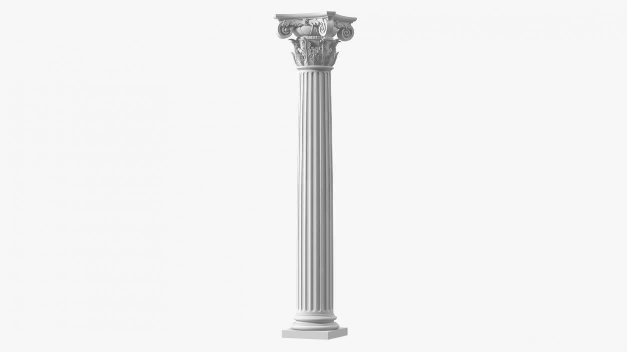 3D Modern Composite Column model