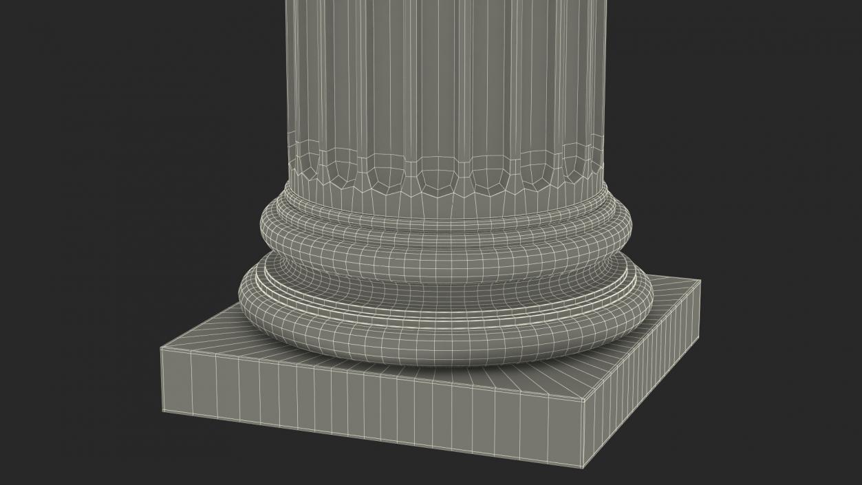 3D Modern Composite Column model