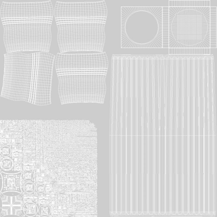 3D Modern Composite Column model