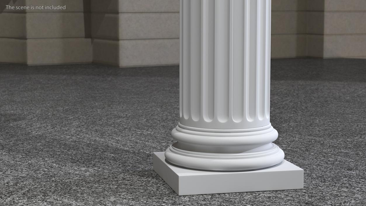 3D Modern Composite Column model