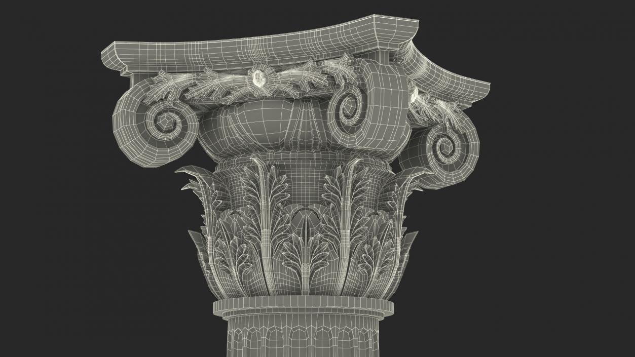 3D Modern Composite Column model