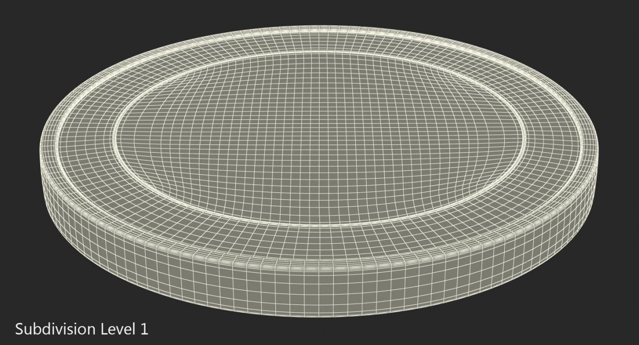 3D Two Pounds British Coin model