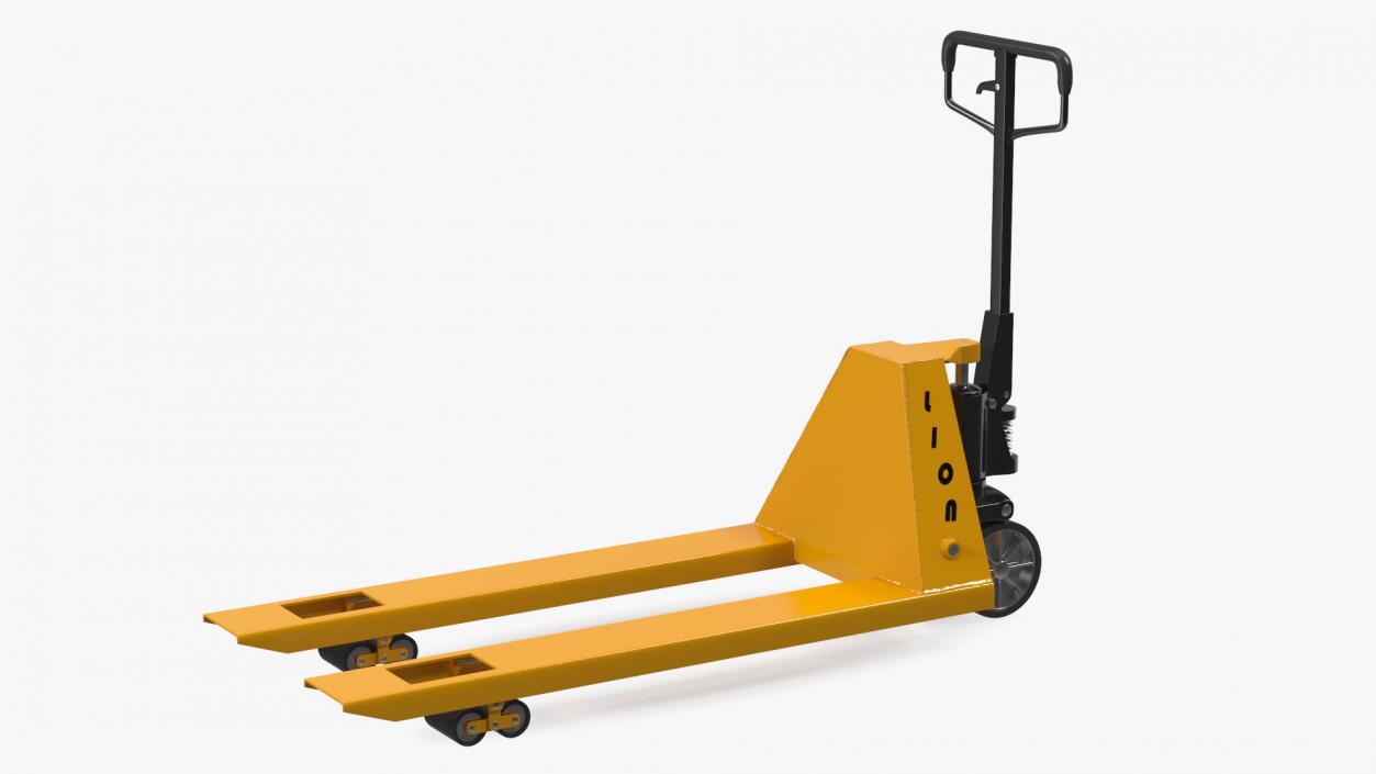 Industrial Standard Duty Pallet Jack Rigged for Maya 3D