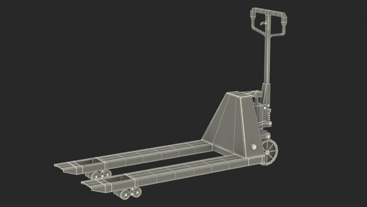 Industrial Standard Duty Pallet Jack Rigged for Maya 3D