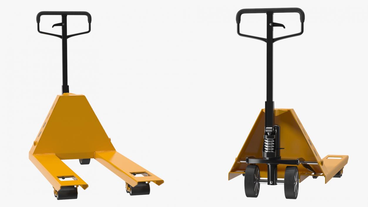 Industrial Standard Duty Pallet Jack Rigged for Maya 3D