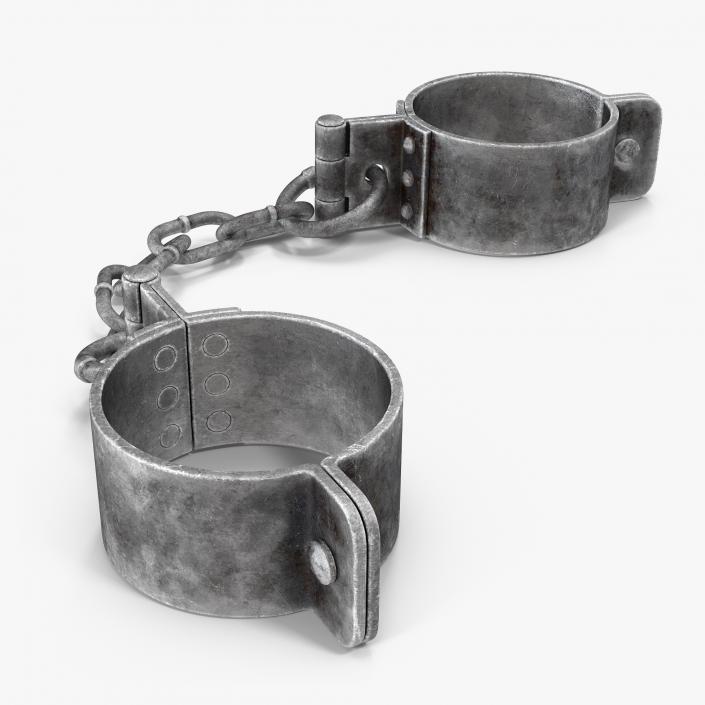 3D Old Prisoners Leg Shackles