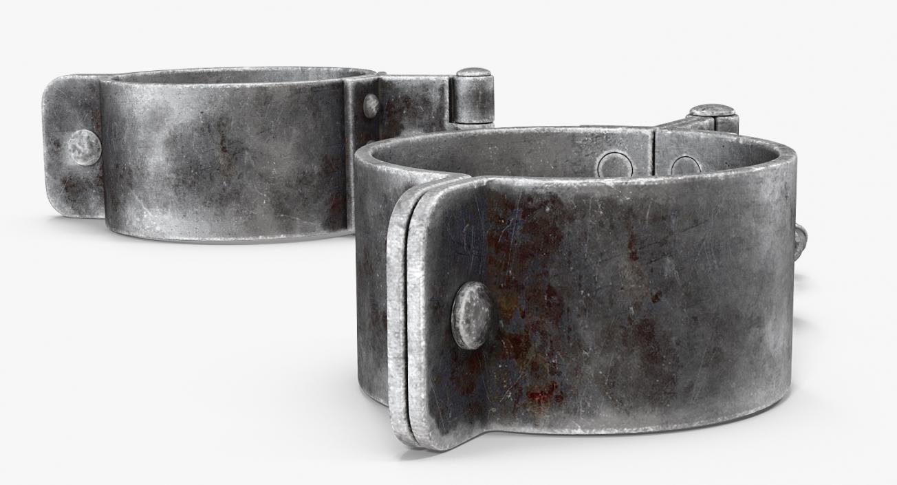 3D Old Prisoners Leg Shackles