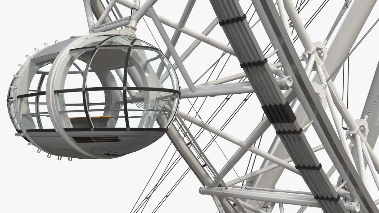 3D model Observation Ferris Wheel Rigged for Maya