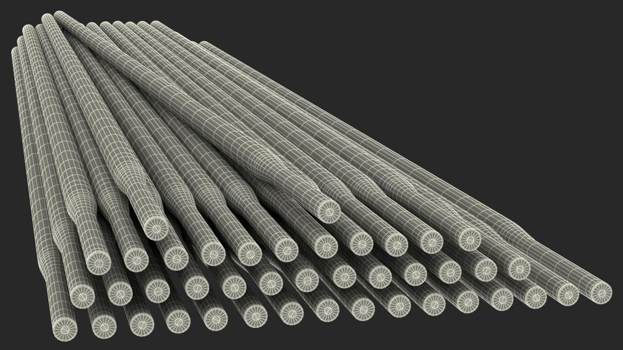 Metal Arc Welding E7018 Electrodes Pile 3D model