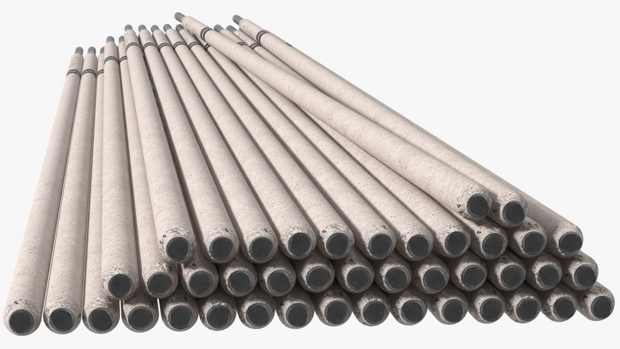 Metal Arc Welding E7018 Electrodes Pile 3D model