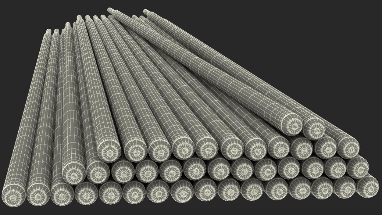 Metal Arc Welding E7018 Electrodes Pile 3D model