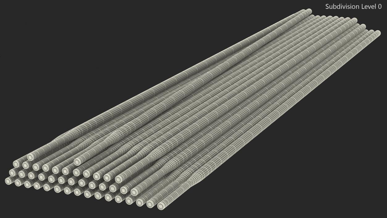 Metal Arc Welding E7018 Electrodes Pile 3D model