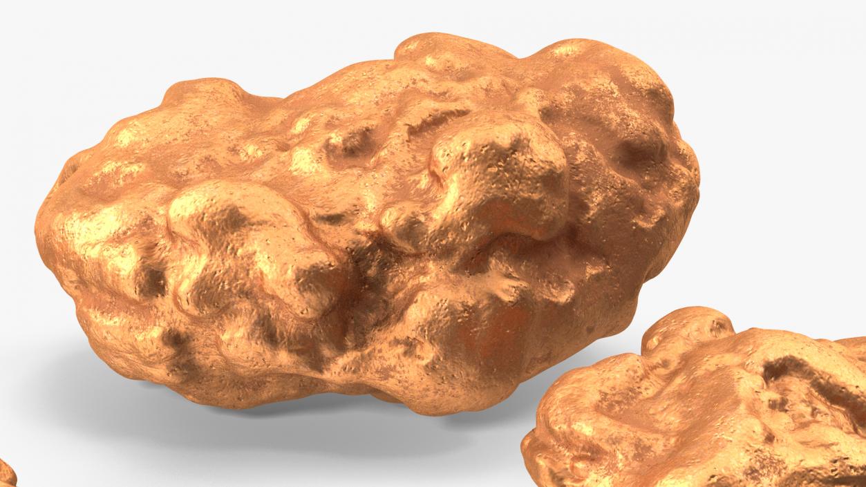 3D Metallic Copper Big Minerals model