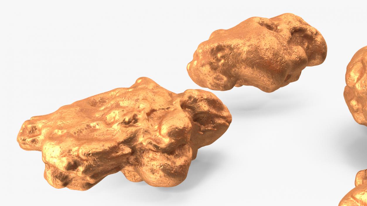 3D Metallic Copper Big Minerals model