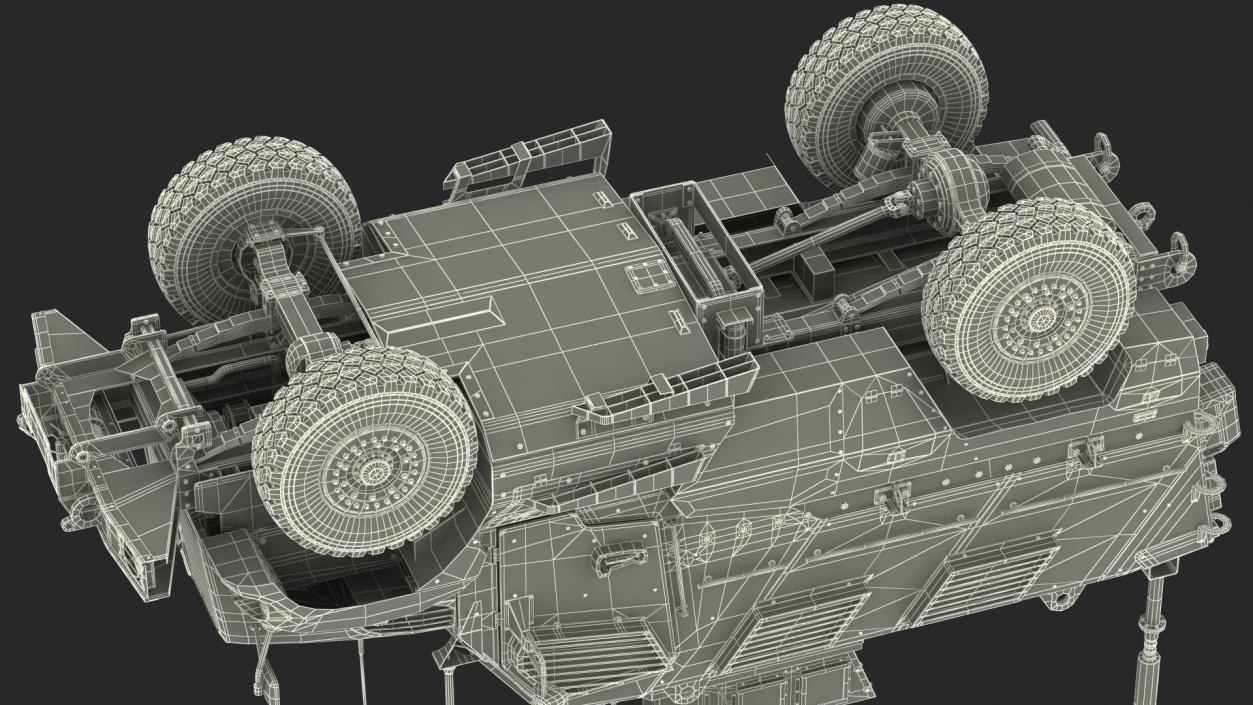 MaxxPro Armored Fighting Vehicle Rigged 3D model