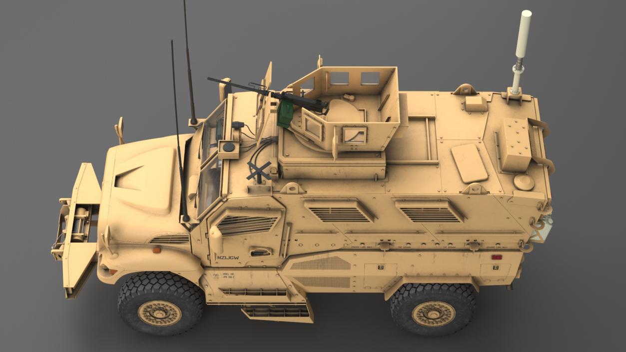 MaxxPro Armored Fighting Vehicle Rigged 3D model