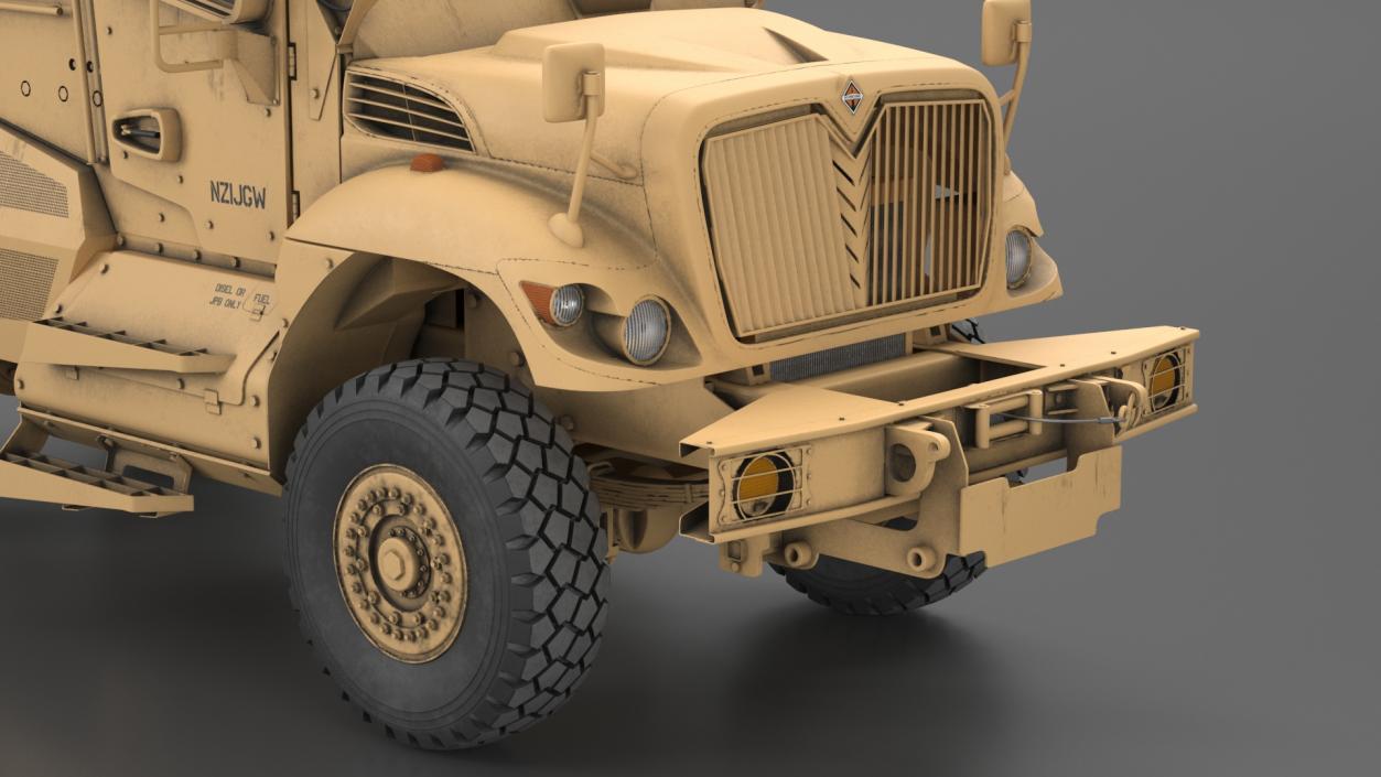 MaxxPro Armored Fighting Vehicle Rigged 3D model