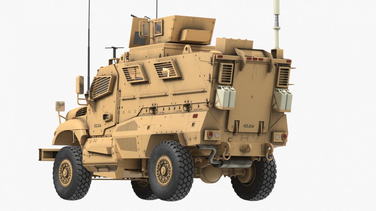 MaxxPro Armored Fighting Vehicle Rigged 3D model