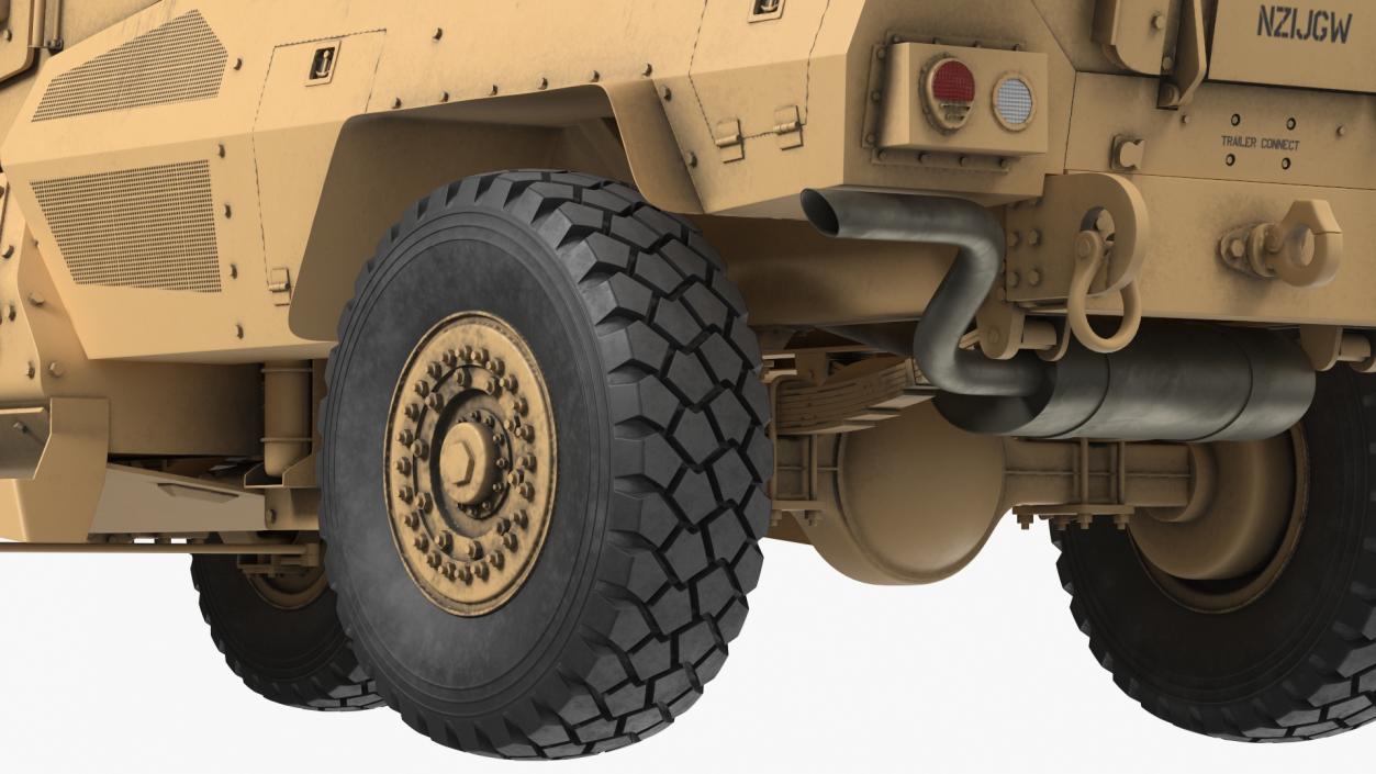 MaxxPro Armored Fighting Vehicle Rigged 3D model