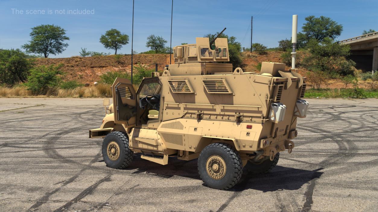 MaxxPro Armored Fighting Vehicle Rigged 3D model