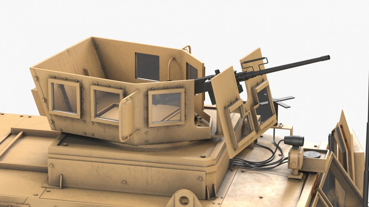 MaxxPro Armored Fighting Vehicle Rigged 3D model