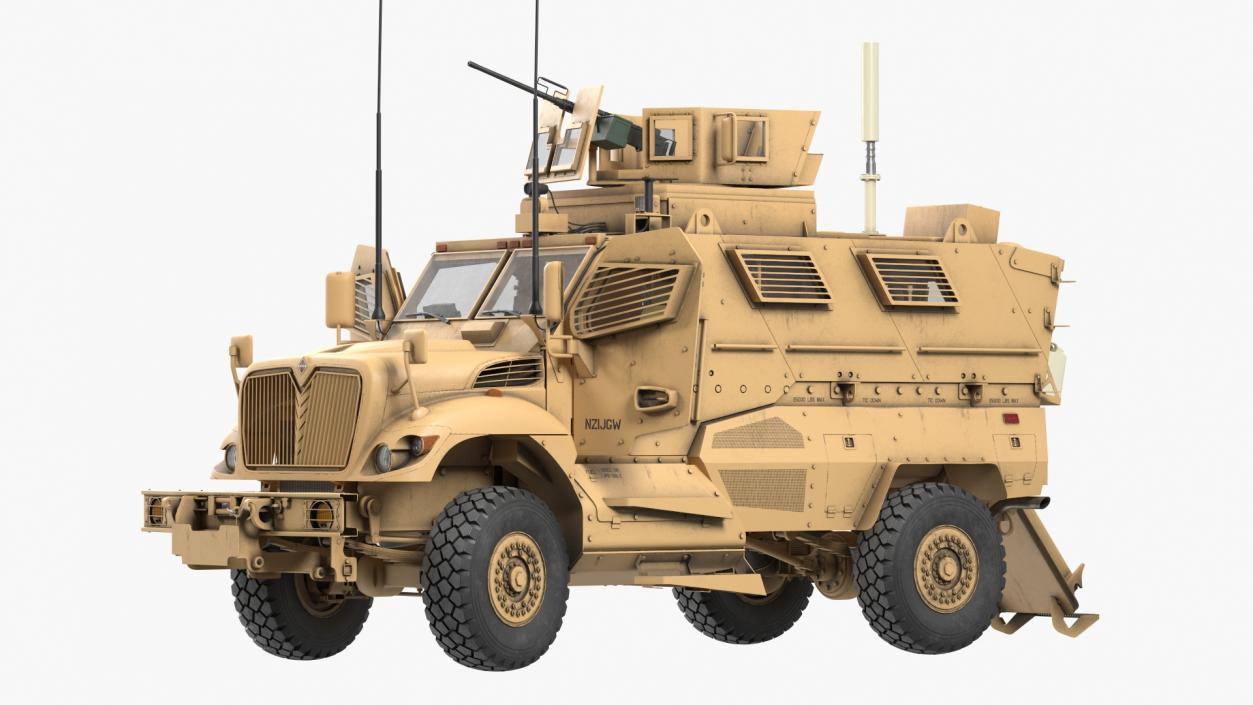 MaxxPro Armored Fighting Vehicle Rigged 3D model