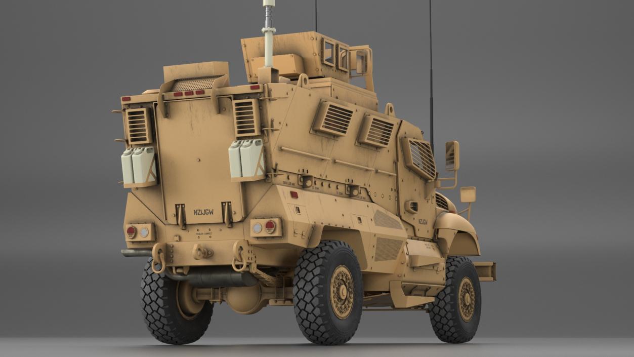 MaxxPro Armored Fighting Vehicle Rigged 3D model