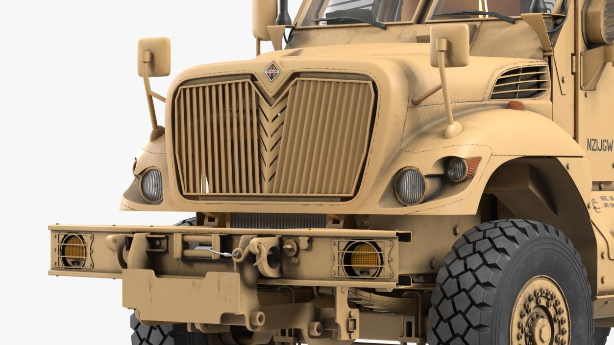 MaxxPro Armored Fighting Vehicle Rigged 3D model