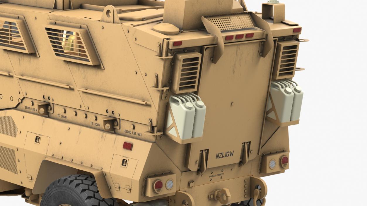 MaxxPro Armored Fighting Vehicle Rigged 3D model