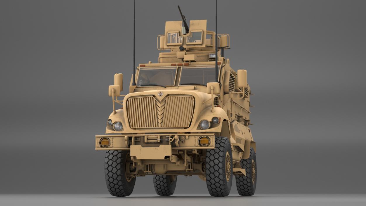 MaxxPro Armored Fighting Vehicle Rigged 3D model