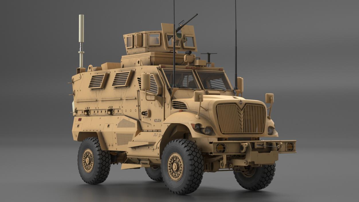 MaxxPro Armored Fighting Vehicle Rigged 3D model