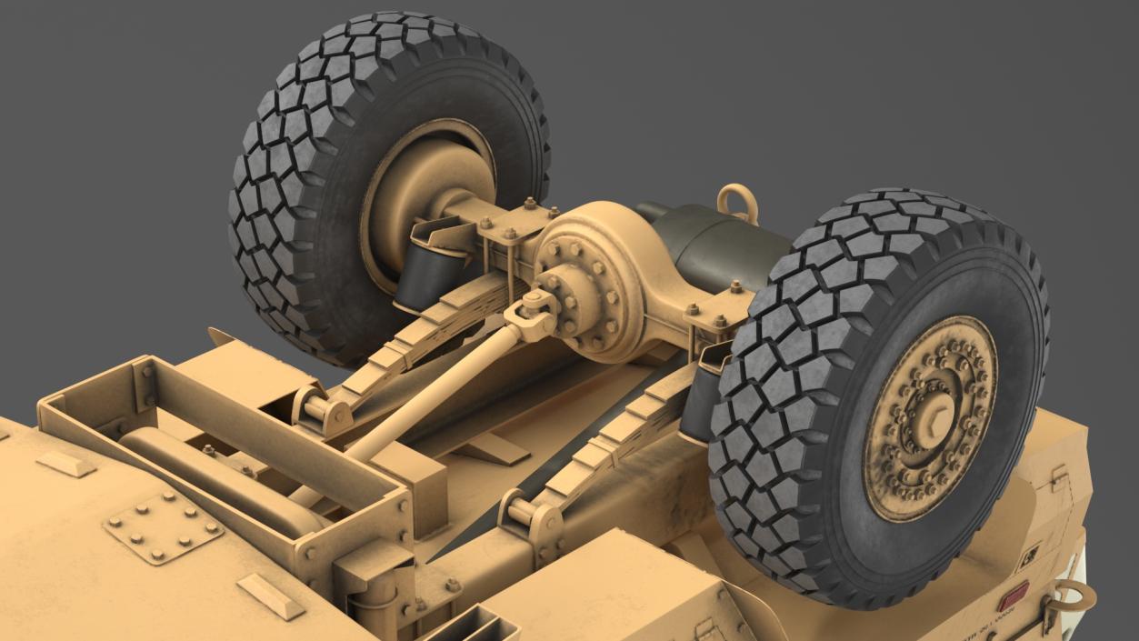 MaxxPro Armored Fighting Vehicle Rigged 3D model