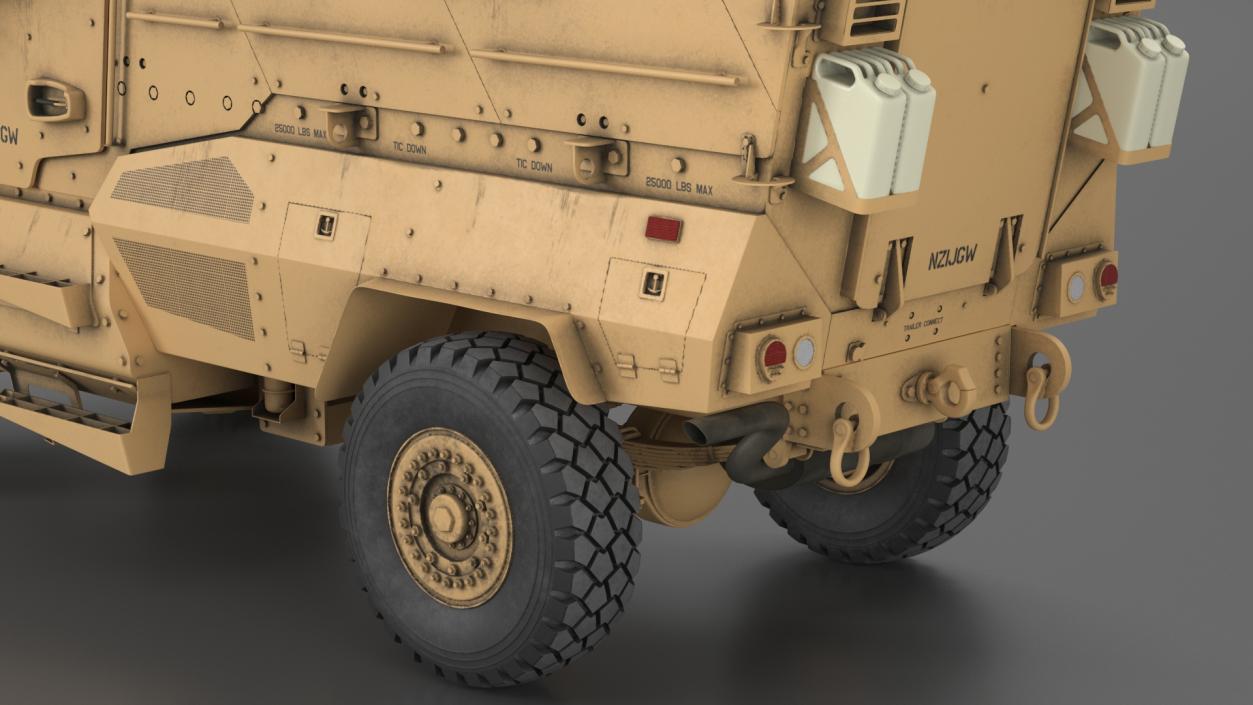 MaxxPro Armored Fighting Vehicle Rigged 3D model