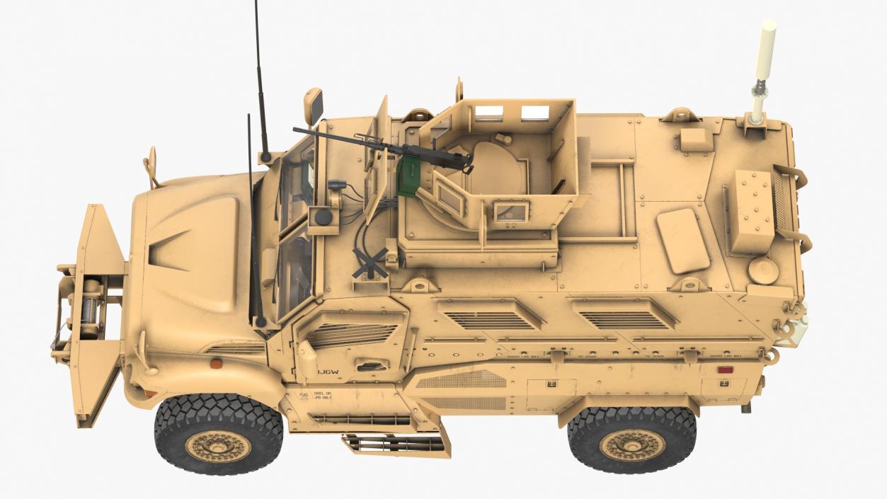 MaxxPro Armored Fighting Vehicle Rigged 3D model