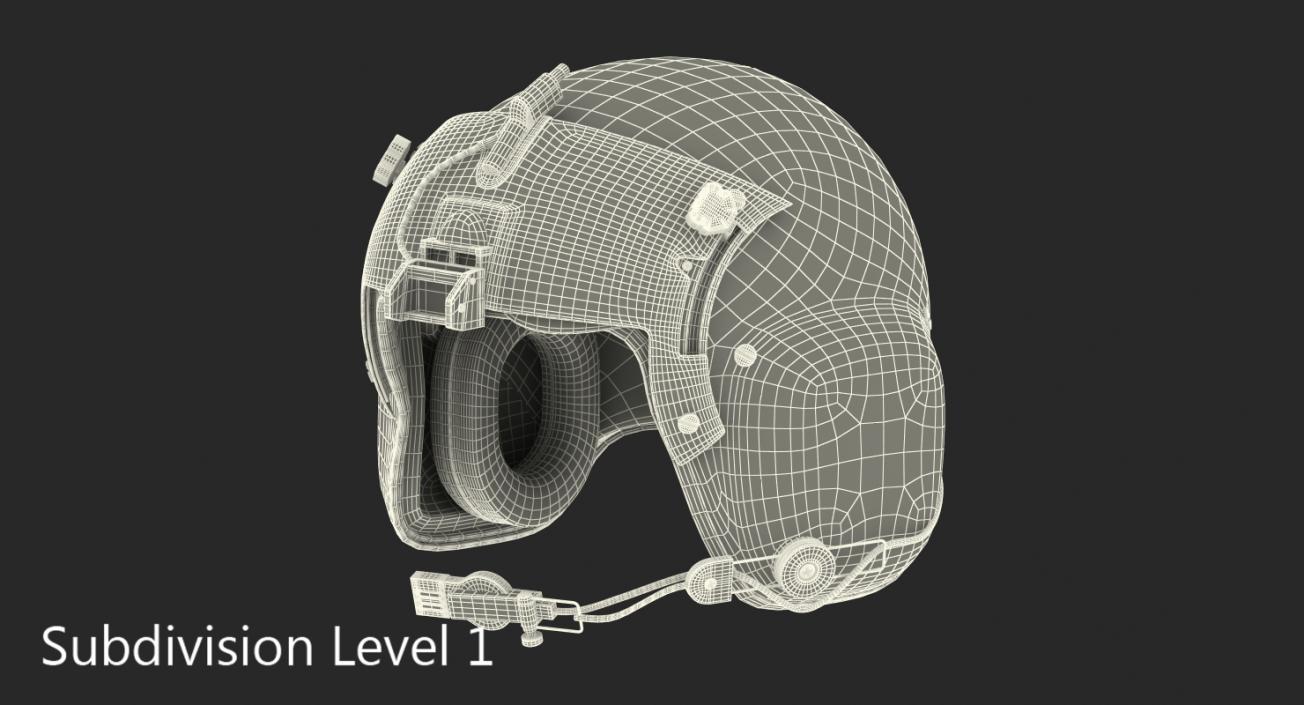 3D US Helicopter Pilot Helmet