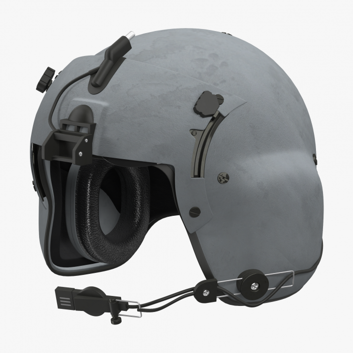 3D US Helicopter Pilot Helmet