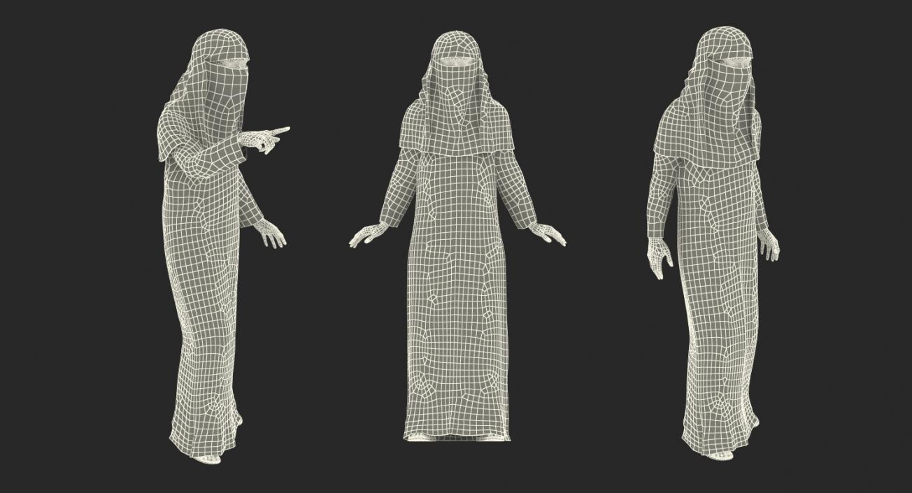 Arab People Collection Rigged 3D model